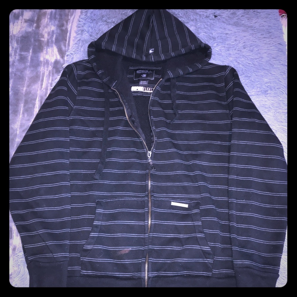 ☠️Really nice EUC O’Neil stripped zip up hoodie